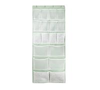 18 Pockets Over Door Storage Organiser,Back of Door Hanging Pocket for Shoes,Sock,Underwear,Hat,Handbag,Cleaning Supply,Toiletry,Behind Door Storage of Dorm,Bedroom,Bathroom,Entryway,Storeroom,Nursery