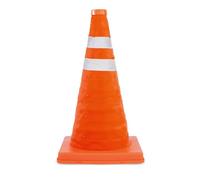 18" Pop-Up Safety Traffic Cone - High Visibility Portable Collapsible Cone | Durable Plastic, Reflective Bands for Roadside, Construction, Car Emergency, Parking Use
