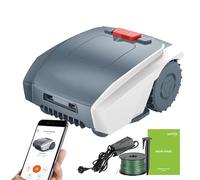 18-RM Robot Mower with Quiet -Smart Cordless Lawnmower with Accurate Navigation and Obstacle Avoidance, 1500 sq m Range, 3-Hour Li-ion Battery Runtime & Boundary Wire for Effortless Mowing