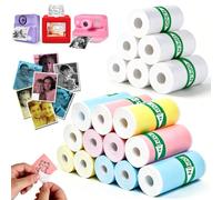 18 Rolls Kids Camera Print Paper Roll Refill, Instant Print Camera Photo Papers Compatible with Most Children Instant Print Camera, BPA&BPS Free