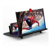 18" Screen Magnifier -3D HD Mobile Phone Magnifier Projector Screen Enlarger for Movies, Videos, and Gaming-Foldable Cell Phone Stand with Screen Amplifier-Supports All Smartphones (Black-18Inch)