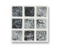 18 Self Adhesive Tiles: Granite Mosaic - 4" x 4", Thick, Self Adhesive Stick on Wall Tile, Stickers, transfers, Decals. Over Any Size of Smooth Tiles or onto Any Smooth Wall Surface