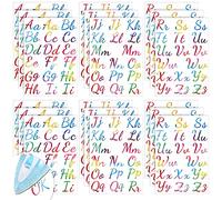 18 Sheet 624 Pieces Iron on Letters Tie Dye Iron on Letters Flock A-z Transfer Vinyl Cursive Heat Transfer for T-Shirts Clothing Stockings Printing DIY Crafts Decorations