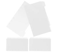 18 Sheets A6 Binder Dividers with 6 Tabs, Writable PP Inserts | 18 Sheets Total, Bright Colors, Detachable Markers for Notebooks and Spiral Binders