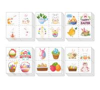 18 Sheets Easter Gifts for Children, 72 PCS Easter Stickers Tattoos for Kids, Bunny Chick Lamb Temporary Tattoos Stickers, Animal Theme Party Favors Gifts for Egg Hunt Spring Party Bag