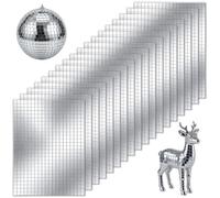 18 Sheets Mirror Mosaic Disco Ball Adhesive Strips