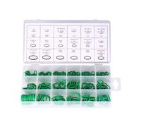 18 Sizes 270Pcs O-ring Box O-Ring Tools Set Assortment, Car Auto Vehicle RepairCar Air Conditioning Rubber O-Ring Tools HNBR Seals Assortment Kit, Green
