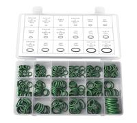 18 Sizes A/C Seals Set, 270Pcs Rubber O-Ring Kit, Nitrile Metric Assortment, Universal Car Air Conditioning Compressor Seals Assortment Kit for Plumbing, Automotive & Industrial Use (Green)