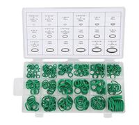 18 Sizes A/C Seals Set: Comprehensive Car Air Conditioning Compressor Seals Assortment Kit with Green O Ring for Water Faucet, 270 Pieces.