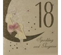 "18 SPARKLING AND GORGEOUS" LARGE HANDMADE BIRTHDAY CARD - LP 2