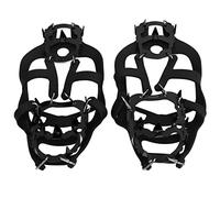 18 Spikes Ice Cleats for Walking | Slip - Prevention Traction Crampons for Hiking/Snow/Climbing | Lightweight Grip Cleats for Seniors & Youth | Fits Shoe Size 35-42