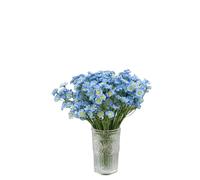 18 Stem Mini Artificial Daisy Flowers Fake Brazilian Daisy Bouquets,Blue