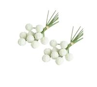 18 Stems Fake Flowers Billy Balls,10“ Artificial Billy Button Bouquet Flower Bouquet,Permanent Flower Craspedia for DIY Crafts Wreath, Table Wedding Party Centerpieces Decor,Holiday Store(White)