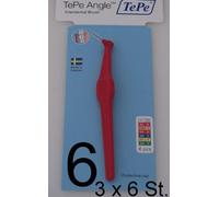 18 TePe Angle Interdental Brushes 0.5 mm Red