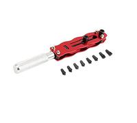 18 to 62mm Stainless Steel Adjustable Diameter Watch Back Case Opener, Watch Battery Cover Opener Spanner, Big Wrench Screw Remover Repair Tools Kit