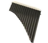 18-tube Special Panpipe Teaching For Beginners C Key Panpipe Instrument 18-tube Black Orange Blue (Color : Black)