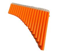 18-tube Special Panpipe Teaching For Beginners C Key Panpipe Instrument 18-tube Black Orange Blue (Color : Orange)