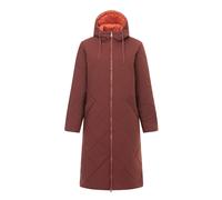 (18 UK, Dark Cherry/Brick) Regatta Womens/Ladies Elryse Quilted Long Length Jacket