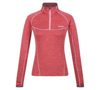 Regatta Womens Yonder Raglan Long-Sleeved Sweatshirt - Mineral Red - 18 UK - Mineral Red - 96% Polyester/4% Elastane