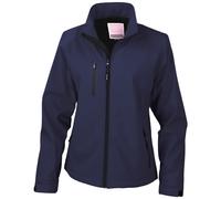 (18 UK, Navy) Result Womens/Ladies Soft Shell Jacket