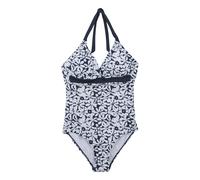 (18 UK, Navy/White) Regatta Womens/Ladies Flavia II Large Floral One Piece Swimsuit