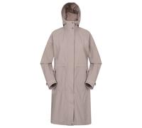 (18 UK, Taupe) Animal Womens/Ladies Jade Waterproof Lightweight Long Raincoat