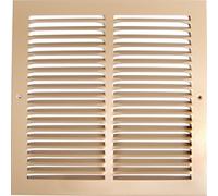 18"w X 24"h Steel Return Air Grilles - Sidewall and Ceiling - HVAC Duct Cover - Brown [Outer Dimensions: 19.75"w X 25.75"h]