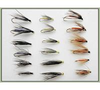 18 Wet Fishing Flies - Snipe & Purple, Partridge & Orange, Yellow & Dove (12/14)