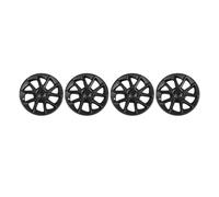 18" Wheel Cover Hubcaps Rim Cover Compatible For と互換性がある Tesla Model 3 2017-2023 Blade Style DIY 18 Inch Matte Black Car Hub Caps