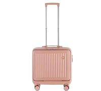 18" White Small Carry On Suitcase with Full Open Front Cover Lightweight Checked Luggage for Travel Travel Bag Perfect for Business & Weekend Trips