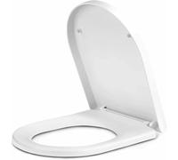 18" White Wooden Toilet Seat Quick Release Soft Close Marco Paul White One Size