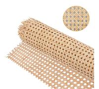 18" Width Cane Webbing 3.3Feet, Natural Rattan Webbing for Caning Projects, Woven Open Mesh Cane for Furniture, Chair, Cabinet, Ceiling