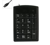 18 Wired Numeric Keypad USB Plug and Play Portable Silent Keyboard for Laptop PC Office Bank Use Silent Number Keyboard