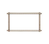 18 x 12 Inch Rotating Tapestry Frame with Stitching - Milward Size: 18 x 12 Inches Colour: Brown