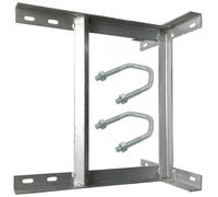 18" x 18" Galvanised TV Aerial Wall Mounting Bracket & V Bolts Pole Mast Install