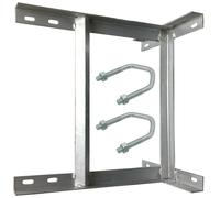 18" x 18" Galvanised TV Aerial Wall Mounting Bracket & V Bolts Pole Mast Install