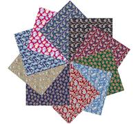 18" x 22" 100% Cotton Fat Quarters Fabric Bundles-Classic Boteh Paisley