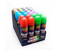 18 x Colour hair Spray- BLUE,PURPLE,GREEN,SILVER,GOLD AND RED