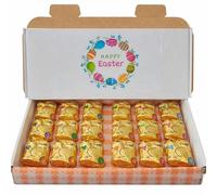 18 x Easter Milk Chocolate Crème Filled Bunnies Foil Easter Gold Bunnies Rabbit Delicious Chocolate Golden Bunnies for Easter Egg Hunts Gifts box for Kids Adult