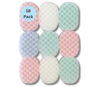 18 x Exfoliating Bath Sponge for Adults and Kids - Massage Sponges for Men and Women, Perfect for Body Scrubbing in The Shower