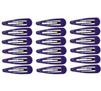18 X Purple Sleepy Clips/Snap Clips/Hair Clips - School Colours for Women Girls by Glitz4Girlz