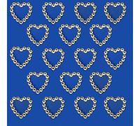 18 X Small Clear Heart Diamante Sticker Craft Scrapbook Card Bling Embellishment