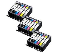 18 XL InaGiffy Compatible Ink Cartridges Replacement For Canon CLI-551XL / PGI-550XL Pixma MG5450 MG5550 MG5650 MG6350 MG6450 MG6600 MG6650 MX925 MX725 MG7150 MG7550 iP7250 iP7200 iP8750 iX6850 Printers .3X Big Black 3X Black 3X Cyan 3X Magenta 3X Yellow 3X Grey