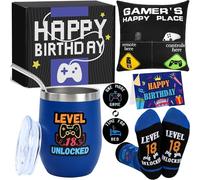 18 Year Old Boy Birthday Gift Ideas, Funny Gamer Birthday Gift Set for 18th Boys, Eighteen Years Old Gamepad Gifts Ideas for Boys Son Grandson Nephew Friend Video Game Lovers