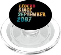 18 Year Old Gifts Legend Since September 2007 18th Birthday PopSockets PopGrip for MagSafe
