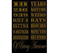18 Years Of Being Awesome: Perfect Gift For 18 Year Old Girls and men with Beautiful vintage Happy 18 Years Birthday Notebook and blank Lined ... Vintage Anniversary Gift For Boys And Girls