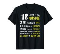 18 Years Of Marriage We Still Do - 18th Wedding Anniversary T-Shirt