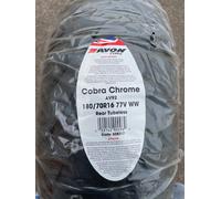 180/70-B16 77V New AV92 Avon Cobra Chrome Wide Whitewall DOT 2823 triumph 3