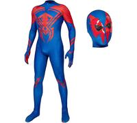 (180) Adults Mens 2099 Spider-man Across The Spider Verse 3d Cosplay Costume Superhero Outfits Jumpsuit Mask Fancy Dress For Halloween Party