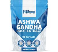 (180 Capsules) Ashwagandha Extract 850mg Capsules Organic PSN